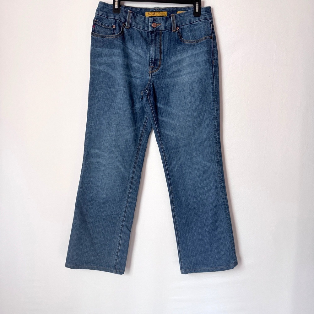 Seven7 Bootcut Jeans Women Size 10 Blue Premium Denim Stretch Wash